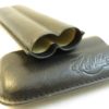 Etui à cigare art et volute noir 2 robusto.