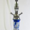 Narguilé HOOKAH 42 cm 2 tuyaux décor camel bleu