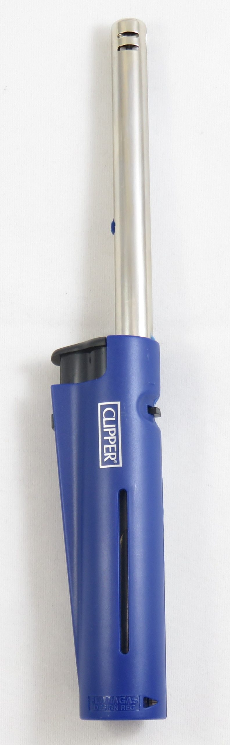Fackelmann 14083 Allume gaz rechargeable avec flamme et verrouillage de  sécurité, Bleu, Noir, Plastique, Métal, 28,5 x 4,5 x 2,2 cm