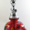 Narguilé tête de mort 25 cm rouge