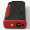 Briquet COLIBRI MONZA noir et rouge