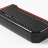 Briquet COLIBRI MONZA noir et rouge