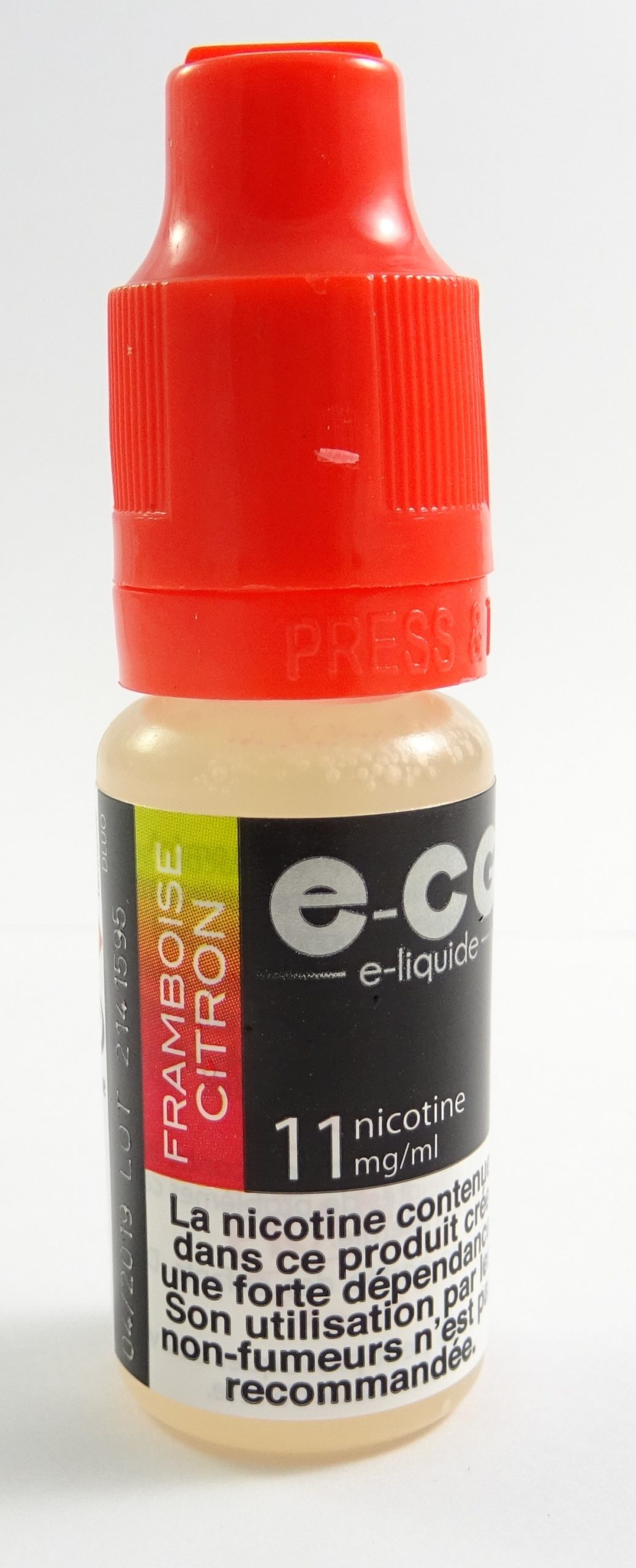 E-liquide E-CG framboise-citron 11 mg – La Havane Nîmes