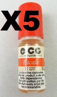 Boite 5 flacon E-liquide e-CG Signature Escale 11 mg