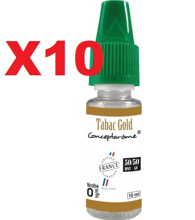 E-liquide Concept Arome 50/50 Tabac Gold 0mg