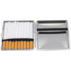 Etui cigarette façon croco rouge