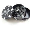 Grinder jeton de casino noir 40mm