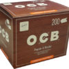 Boite 200 cahiers court OCB chanvre bio.