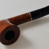 Pipe Chacom, saint claude foyer sablé noir, courbe,bague métal argenté tuyau noir