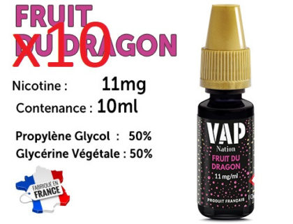 E-liquide Vap Nation fruit du dragon 11mg/ml de nicotine