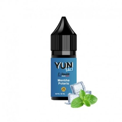 E-liquide YUN Salt Menthe Polaris 10mL, 20 mg/ml, 50/50.