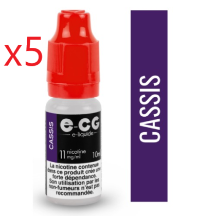 5 flacons Ecg initiale cassis 06mg/ml